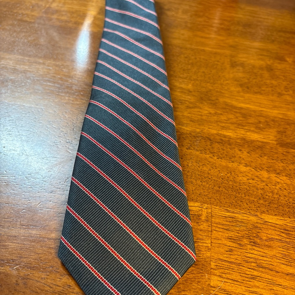 77. Saddle Club Silk Striped Tie